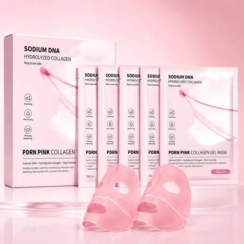 Caja X4u Mascarillas De Gel Colageno Pdrn Pink