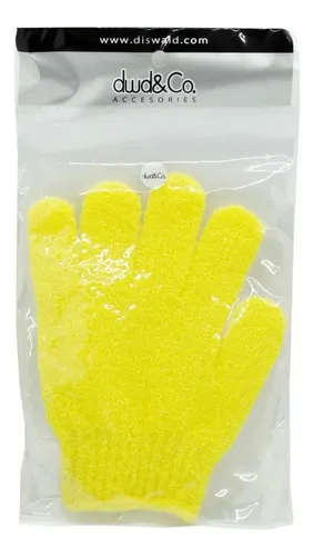 Guante Exfoliante Diswald & Co Corporal Amarillo Reutilizable Ducha