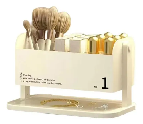Caja De Almacenamiento De Brochas De Maquillaje Para Color B
