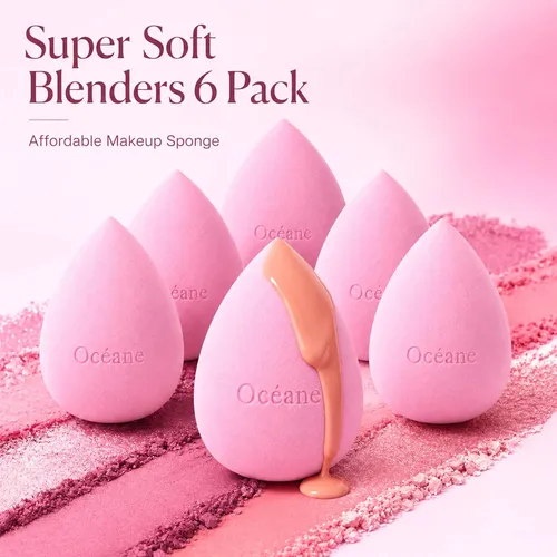 Set De 6 Esponjas De Maquillaje Océane Sin Látex Hd