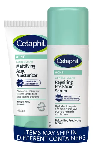 Paquete De Crema Hidratante Y Sérum Para El Acné Gentle Clea