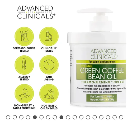 Crema Corporal Advanced Clinicals Green Coffee Bean 480ml
