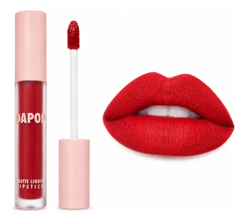 Labial Liquido Rojos Matte Dapop New Lanzamiento Caobamakeup