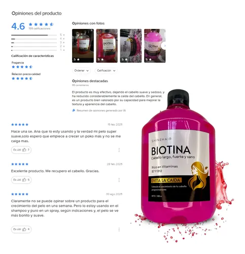 Combo Shampoo Acido, Keratina Sin Formol Y Biotina Pura