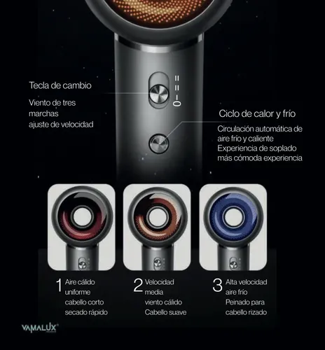 Secador De Pelo Profesional Ionic 2200 Vamalux