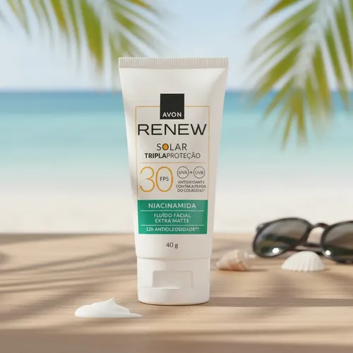 Protector Solar Triple Proteccion Fps 30 Anew Avon antioleosidad