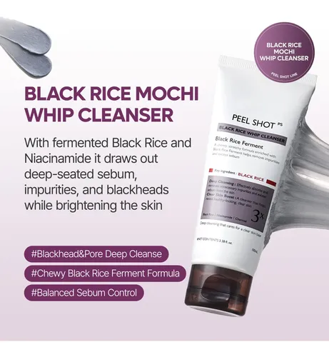 Limpiador Facial Dr. Melaxin Black Rice 100ml Todo Tipo De Piel Día/noche