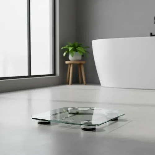 Balanza Portátil De Baño Digital De Vidrio Y Acero 180 Kg