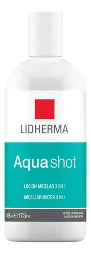 Agua Micelar Lidherma Aquashot 490 Desmaquillante Facial