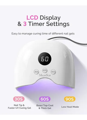 Lámpara Uv Led Compacta Blanca Con Sensor Y Guantes