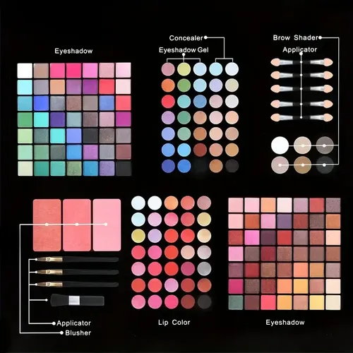 Set De Maquillaje De 177 Colores Que Incluye Paleta De Sombr