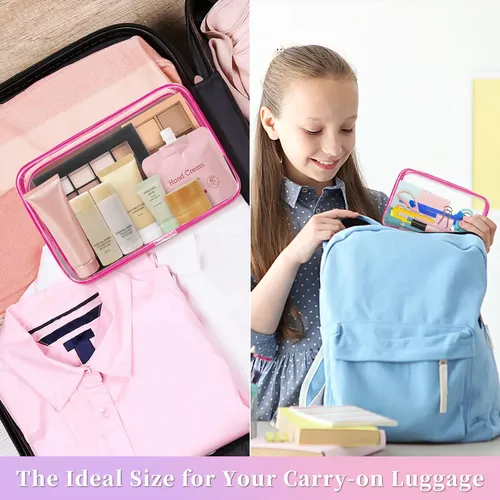 Bolsa De Maquillaje Tisratok Transparente Para Mujer Con Cie