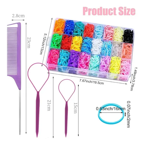1800pc Mini Ligas For El Cabello/ Pinzas Niñas Accesor