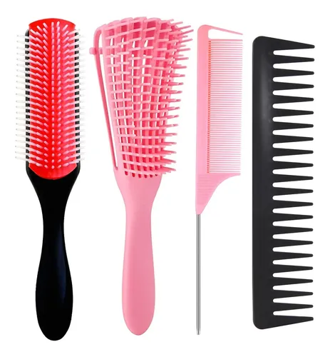 Set De Cepillos Para Desenredar El Cabello, Cepillo Desenred