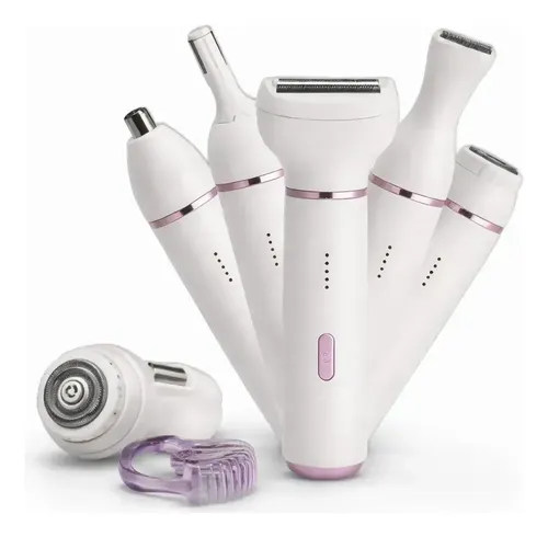 Depiladora Eléctrica 5 En 1 Recargable Rostro Y Cuerpo