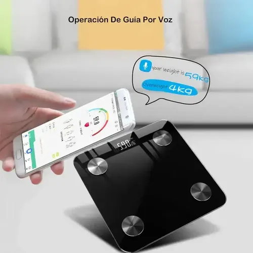 Batería De Báscula Corporal Digital Con Registro De Datos De