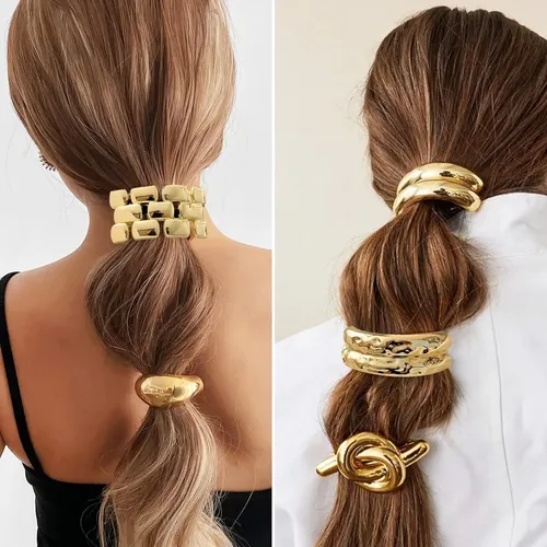 As Piezes For El Pelo De Metal Retro For Mujer 8 Pcs Xz