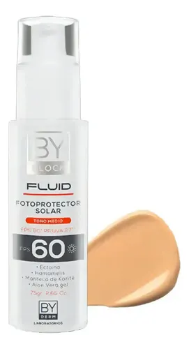 By Block Fluid Fotoprotector Tono Medio Fps60 75 Gr