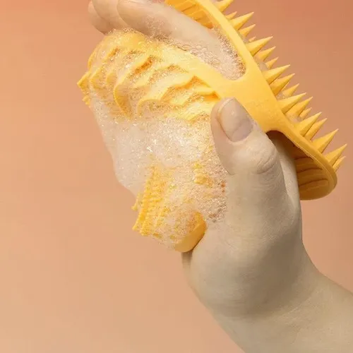 Cepillo Exfoliante Corporal Y Capilar Silicona 2 En 1