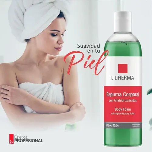 Lidherma Espuma Corporal Gel Celulitis Flaccidez X 300ml