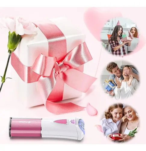 Depiladora Facial Beauzmo Pink 9 Pinzas Led Usb