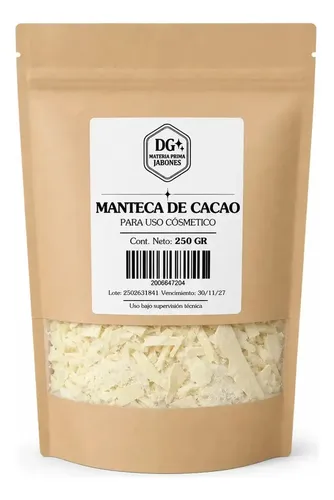 Manteca De Cacao Pura Marca Dg