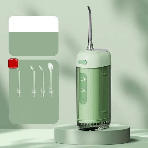 Mini Hilo Dental Eléctrico Portátil Con 5 Boquillas