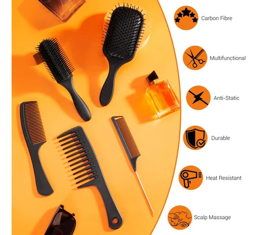 Juego De Cepillos Para El Cabello Salon Silk, 5 Piezas