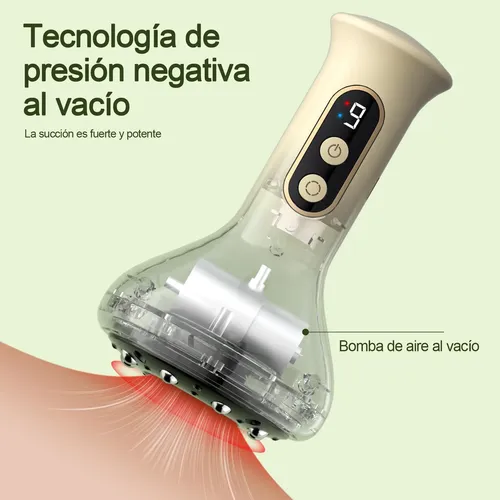 Masajeador Anticelulitis Con Función De Succión Y Ventosas Beige