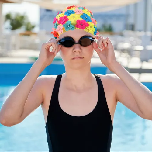 Gorro De Baño Para Mujer: Gorro De Baño Impermeable Grande P