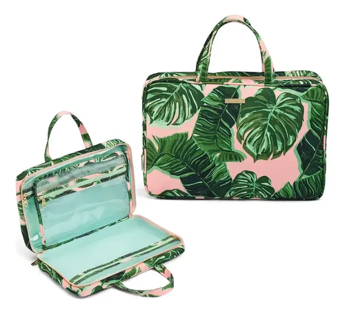 Bolso De Viaje Conair Para Cosméticos Y Maquillaje Pink Palm