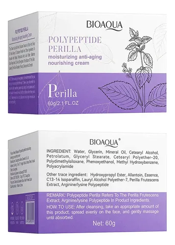Crema Facial Antienvejecimiento Polypeptide Perilla Bioaqua Normal Día/noche