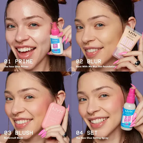 Nyx Professional Makeup Spray Fijador The Face Glue 24 Hr