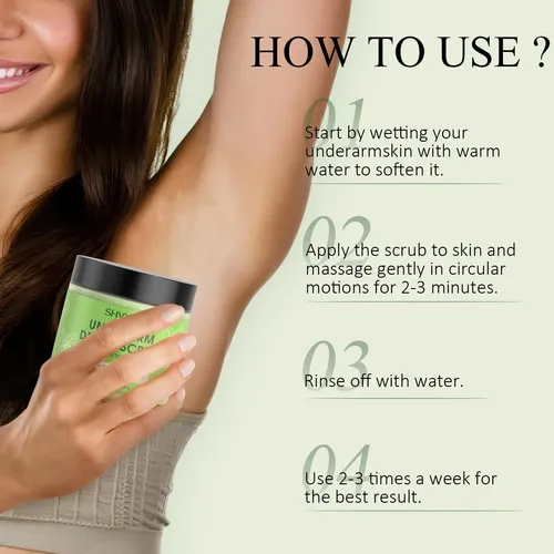 Exfoliante Desintoxicante Para Axilas Shvyog Green Tea Con M