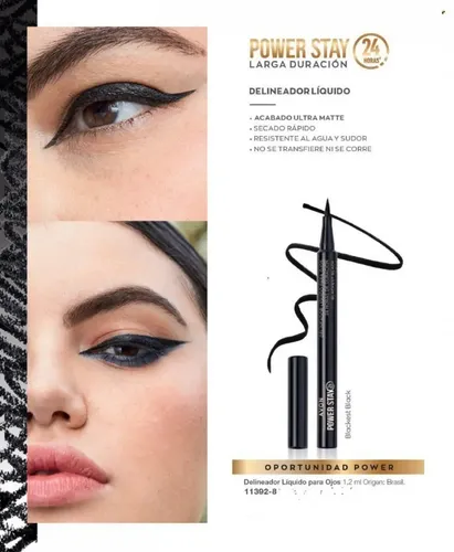 Avon Delineador Liquido Súper Definicion Negro Efecto Mate