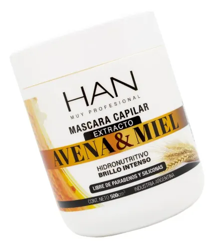 Han Avena Y Miel Mascara Capilar Nutrición Reparadora 500gr