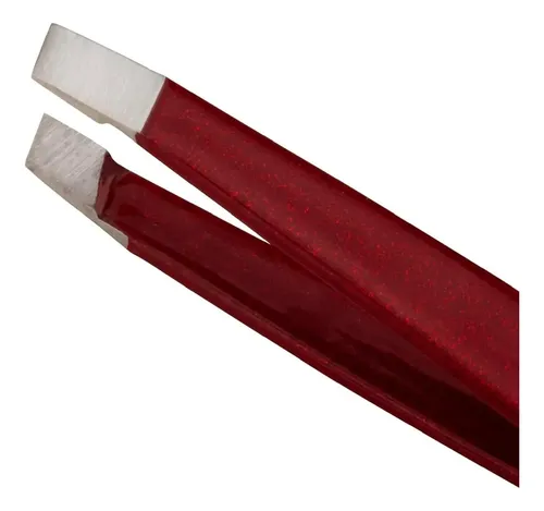 Pinza Cejas Mini Vintage Rosa Con Estuche Compacta