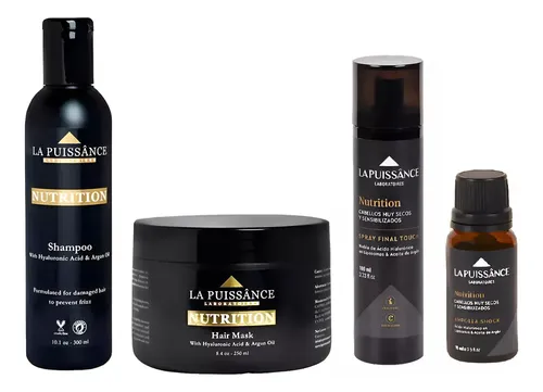 Kit De Shampoo Mascara Spray Y Ampolla Capilar La Puissance