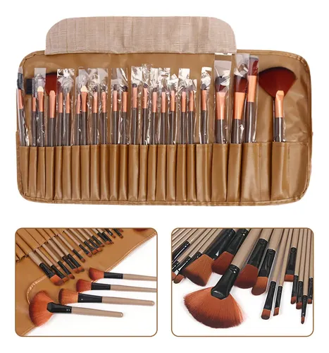 Juego De Brochas De Maquillaje Profesional De 24 Piezas…