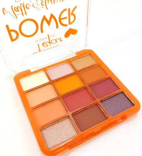 Paleta Sombras Ojos 12 Tonos Power De Tejar X 3 Unidades