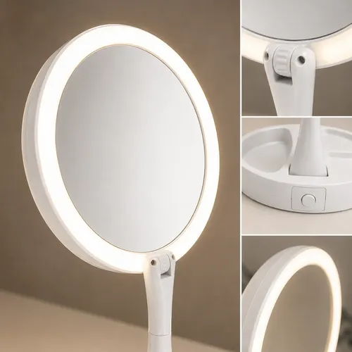 Espejo De Maquillaje Con Luz Led