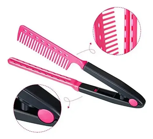 3 Piezas Peine Para El Cabello Cepillo Para El Cabello Para  Rosa Roja, Azul Y Roja.