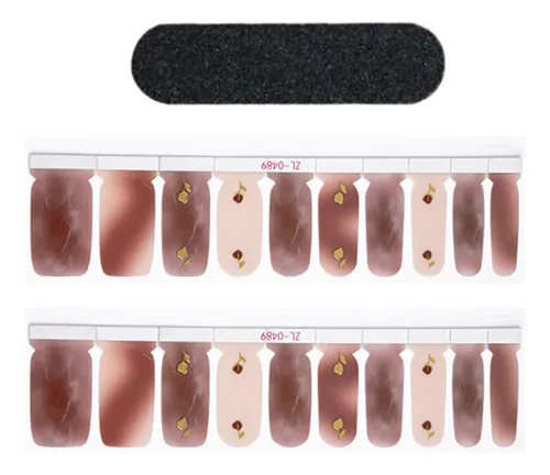 20x Envolturas Completas Para Uñas, Pegatinas Para Rojo