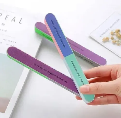 Lima de Uñas 7 Pasos Pulido Brillo Profesional Manicuria Bloque