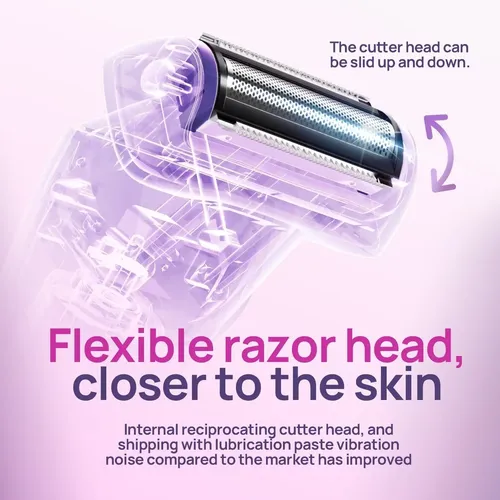 Afeitadora Eléctrica Para Mujeres Purple