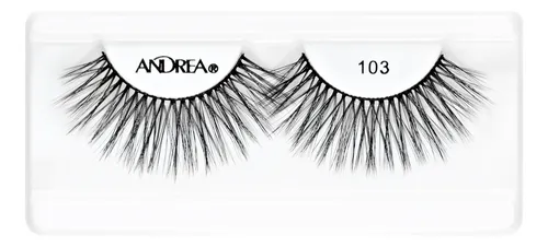 Tira De Pestañas Postizas Andrea Strip Lashes Negro N° 103