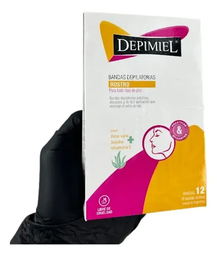 Bandas Depilatorias Descartables Para Rostro Depimiel X 12 U