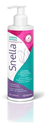Snella Jabón Líquido Íntimo Con Prebióticos 220ml