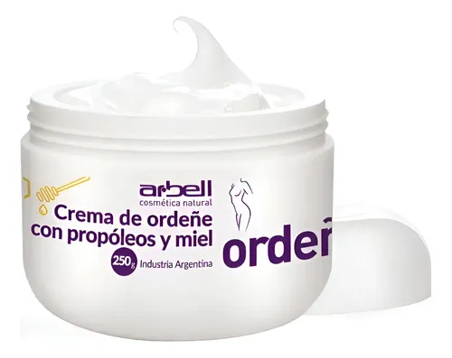 Crema De Ordeñe Propóleo Miel 250 Grs. X2u. Natural Arbell