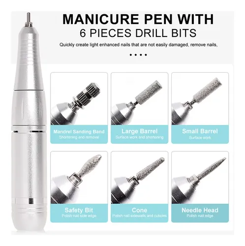 Torno Pulidor De Uñas Inalámbrico 45000 Rpm Dmj-v2-usb